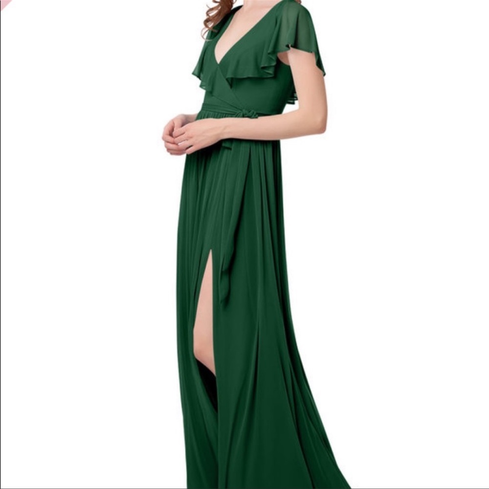 Azazie Green Dress